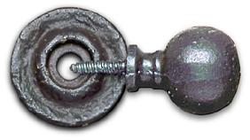 Dartington Round Knob on Rose